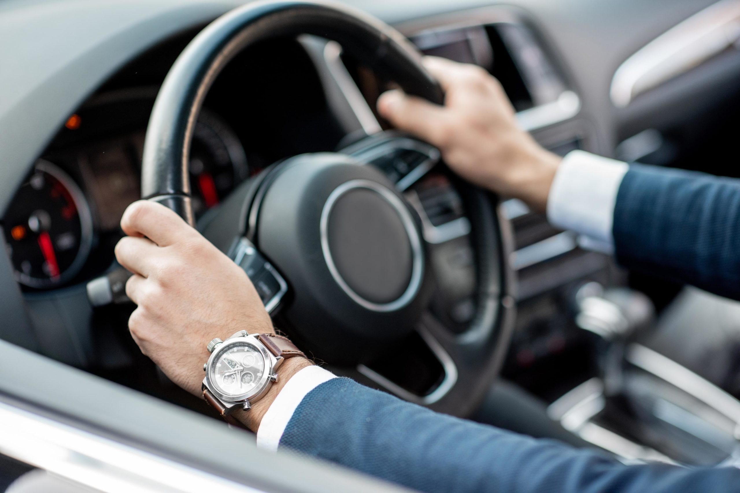 Private luxury chauffeur service with premium executive vehicle